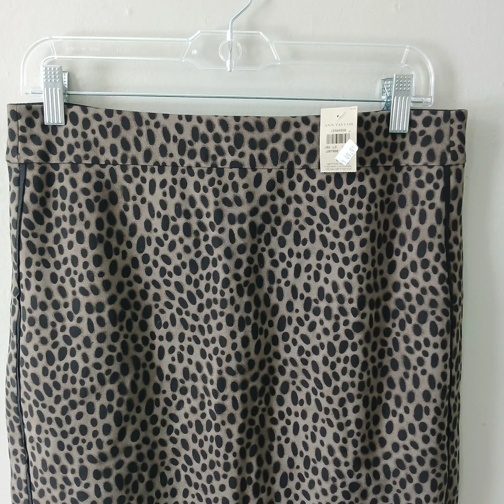 Ann‎ Taylor Women's Size 6 Cheetah Print Pencil Skirt Mini Elastic NWT $49.99!!!